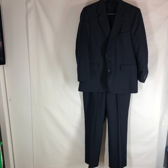 Falkoff's Men's Shop Blue Suit - Picture 1 of 10